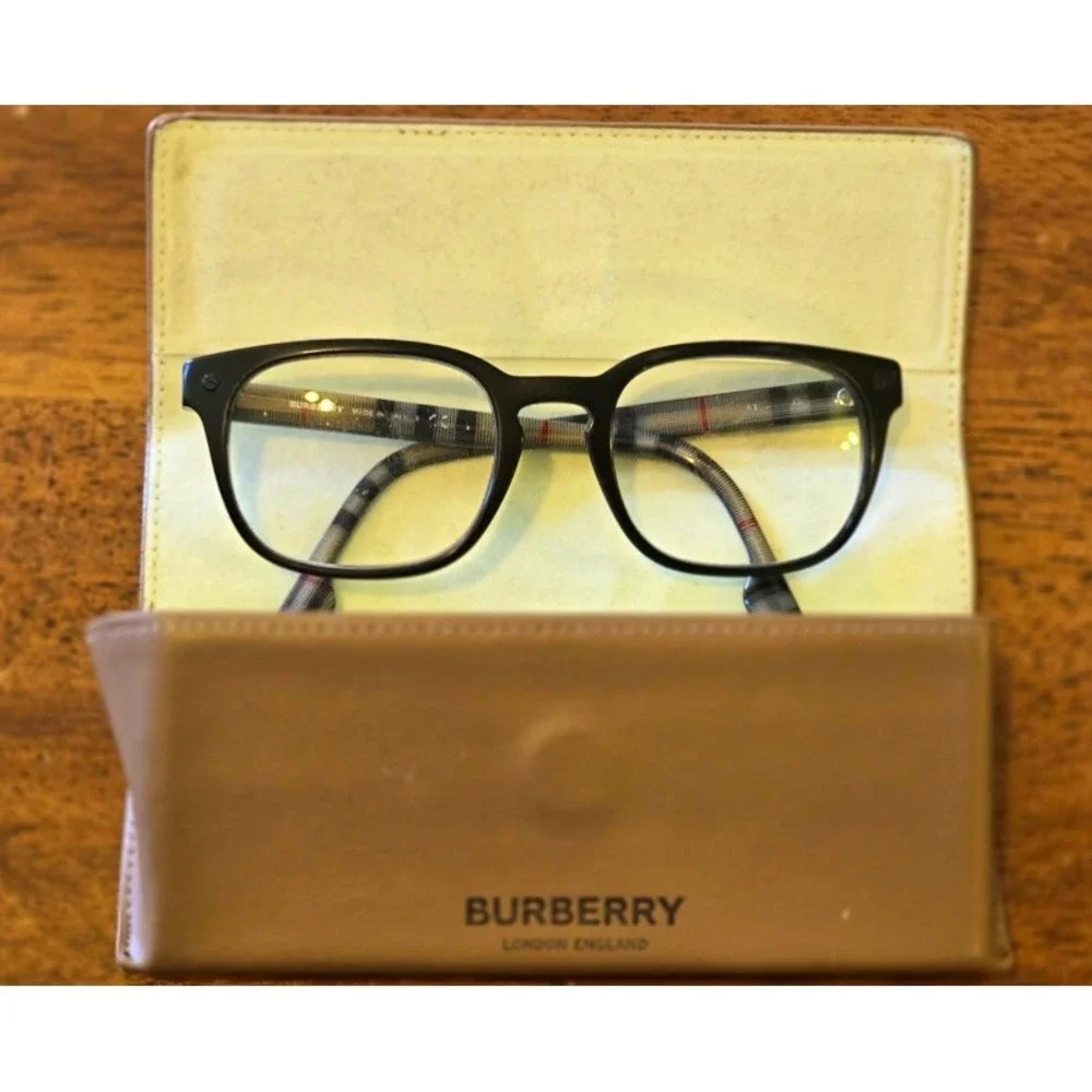 Burberry BE2119 3001 Black Plastic Square Full Rim Eyeglasses Frame 54-17